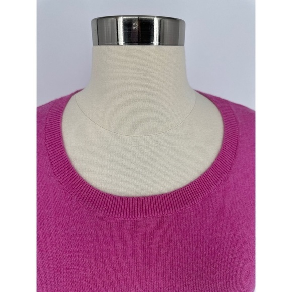 Talbots Cotton Blend Round Neck Long Sleeve Top - Picture 6 of 10